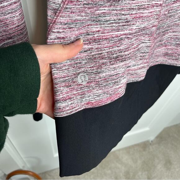 Lululemon Runderful 1/2 Zip Rulu Pullover Space Dye Camo Berry Rumble Size 4 - Picture 7 of 9